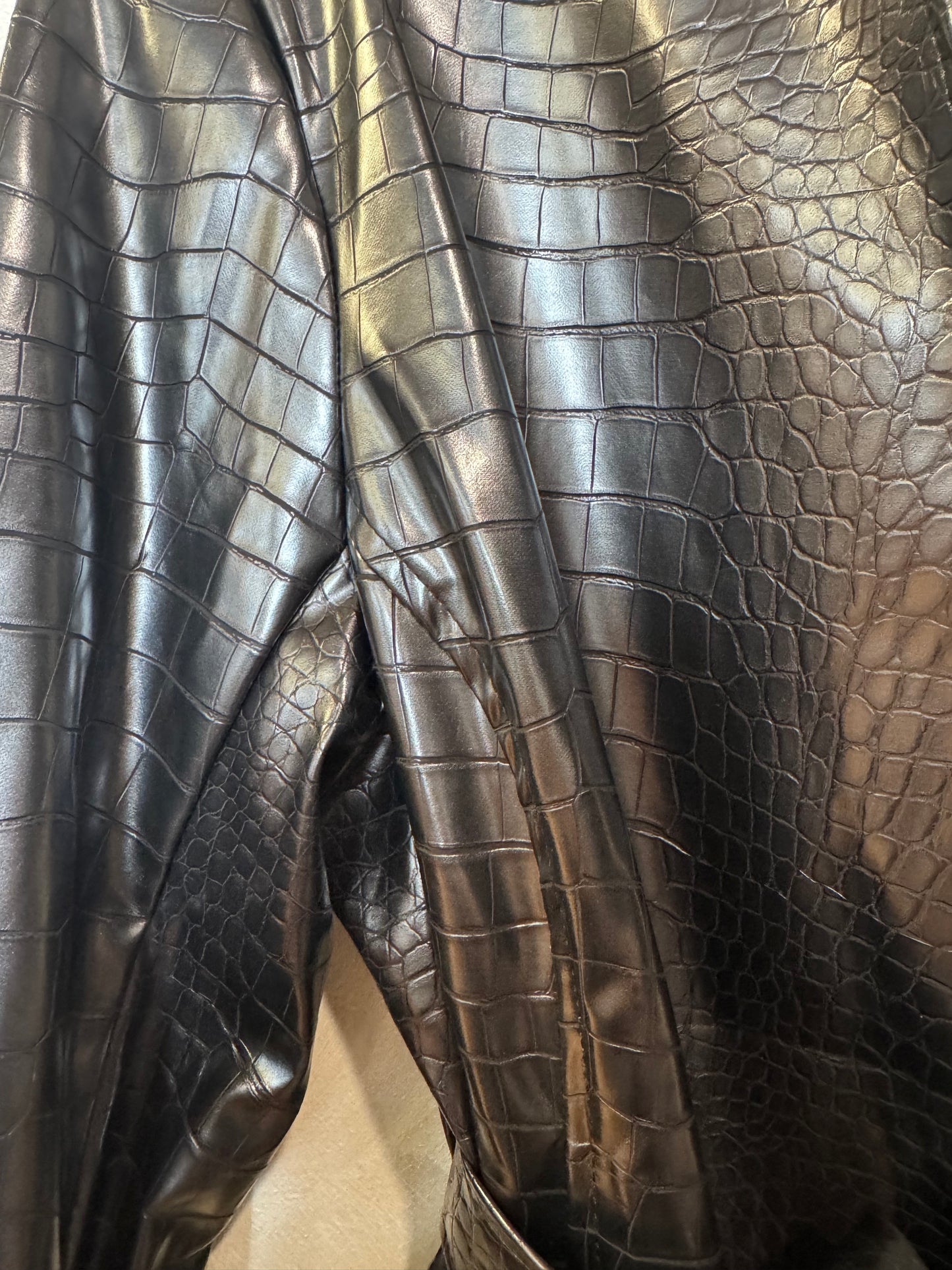 Raincoat - Faux Croc Print Vinyl