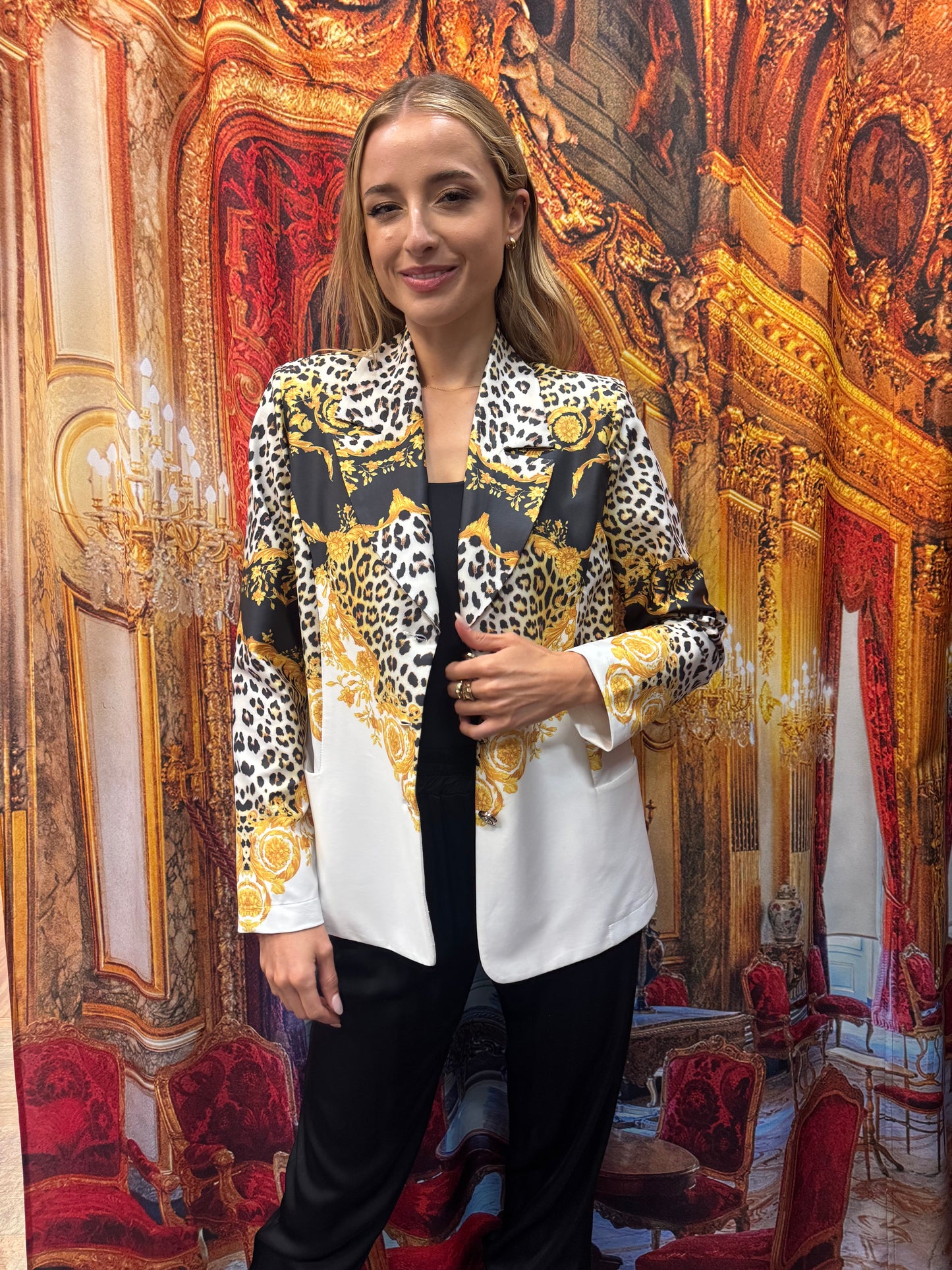 Animal Print Blazer