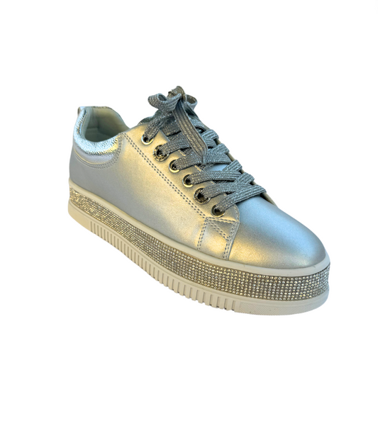Silver Bling Sneakers