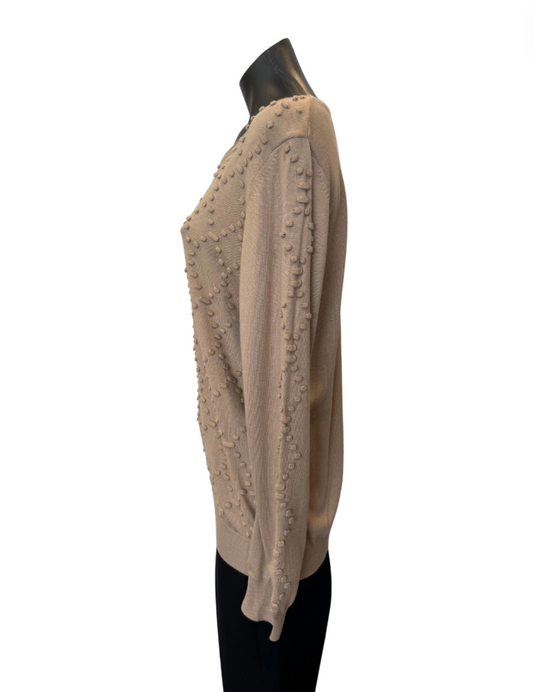 Beige Kazee Pullover with nodules