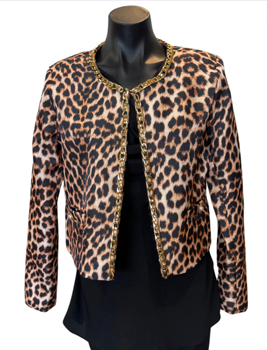 Leopard and chain Jacket