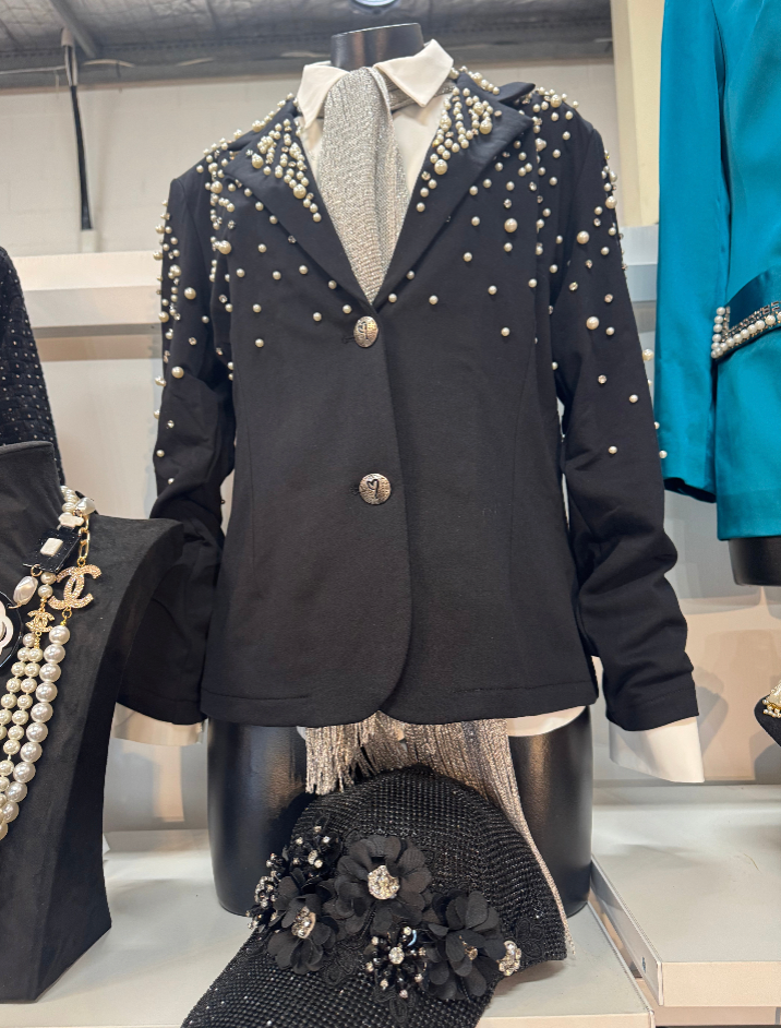 Pearl Encrusted Blazer