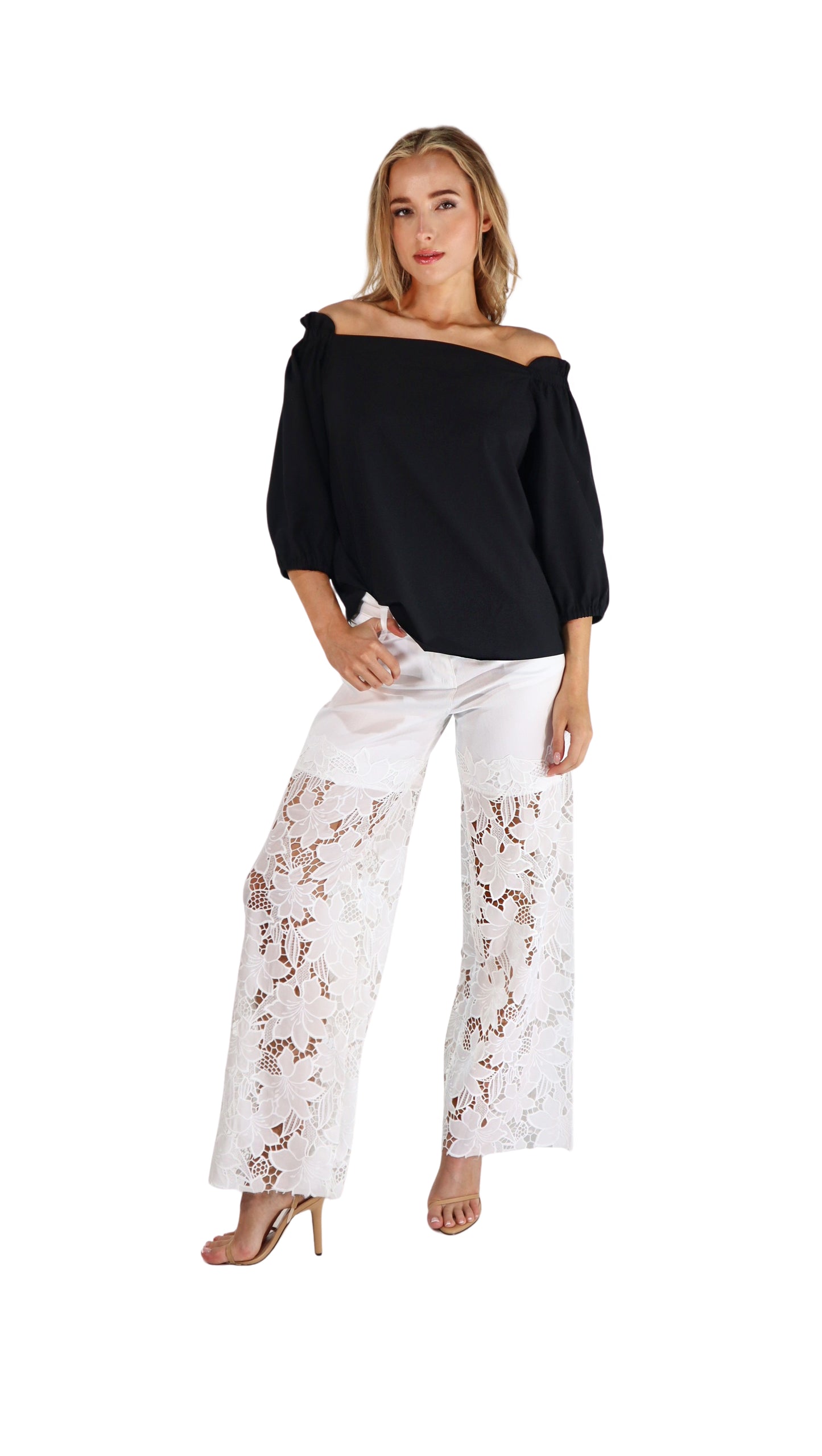 Black Off Shoulder Top