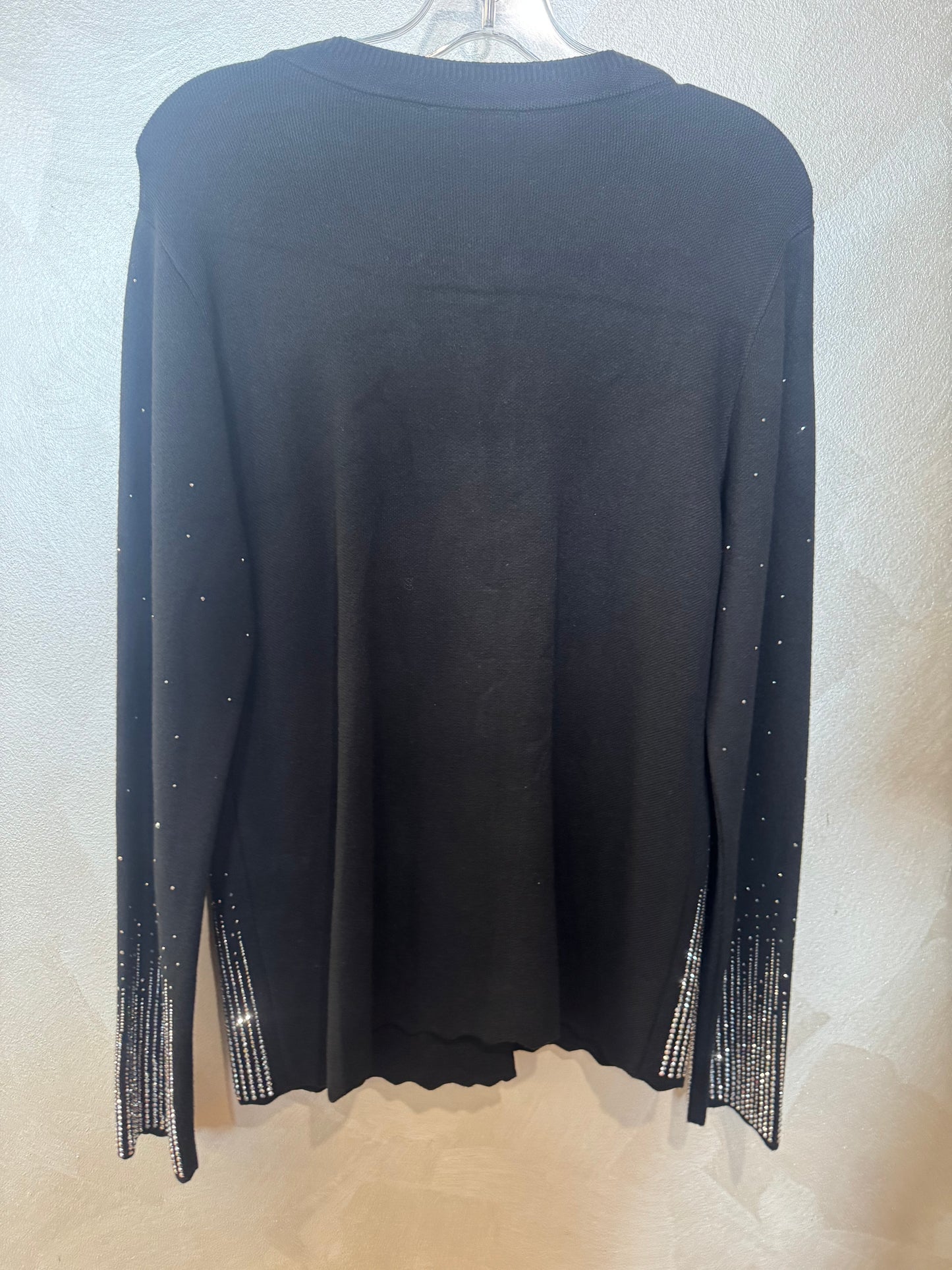 Crystal Embellished Black Cardigan