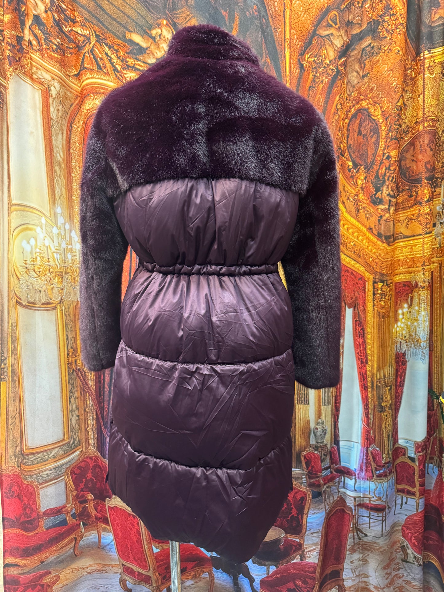 Puffer Jacket with Faux Fur