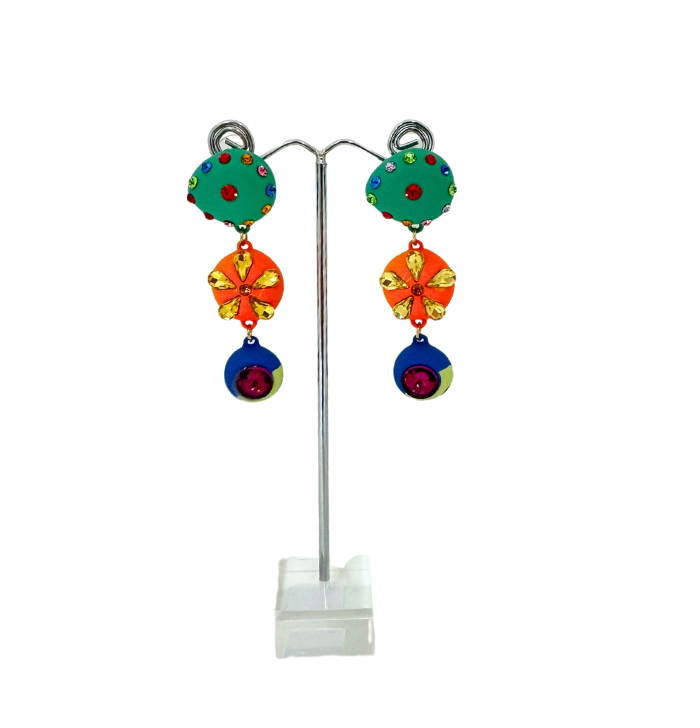 Colourful Earrings - Pierced