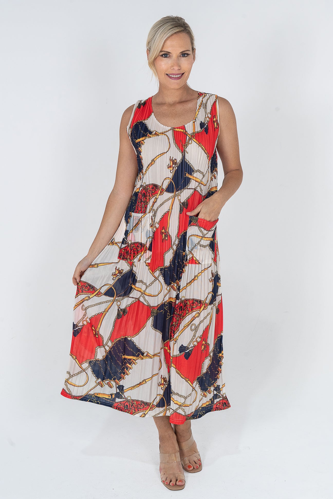 Nautical Crinkle Dress