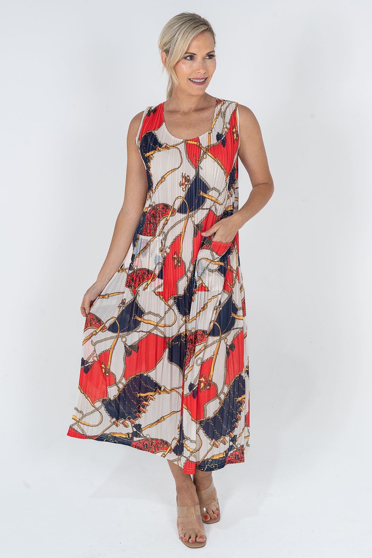 Nautical Crinkle Dress