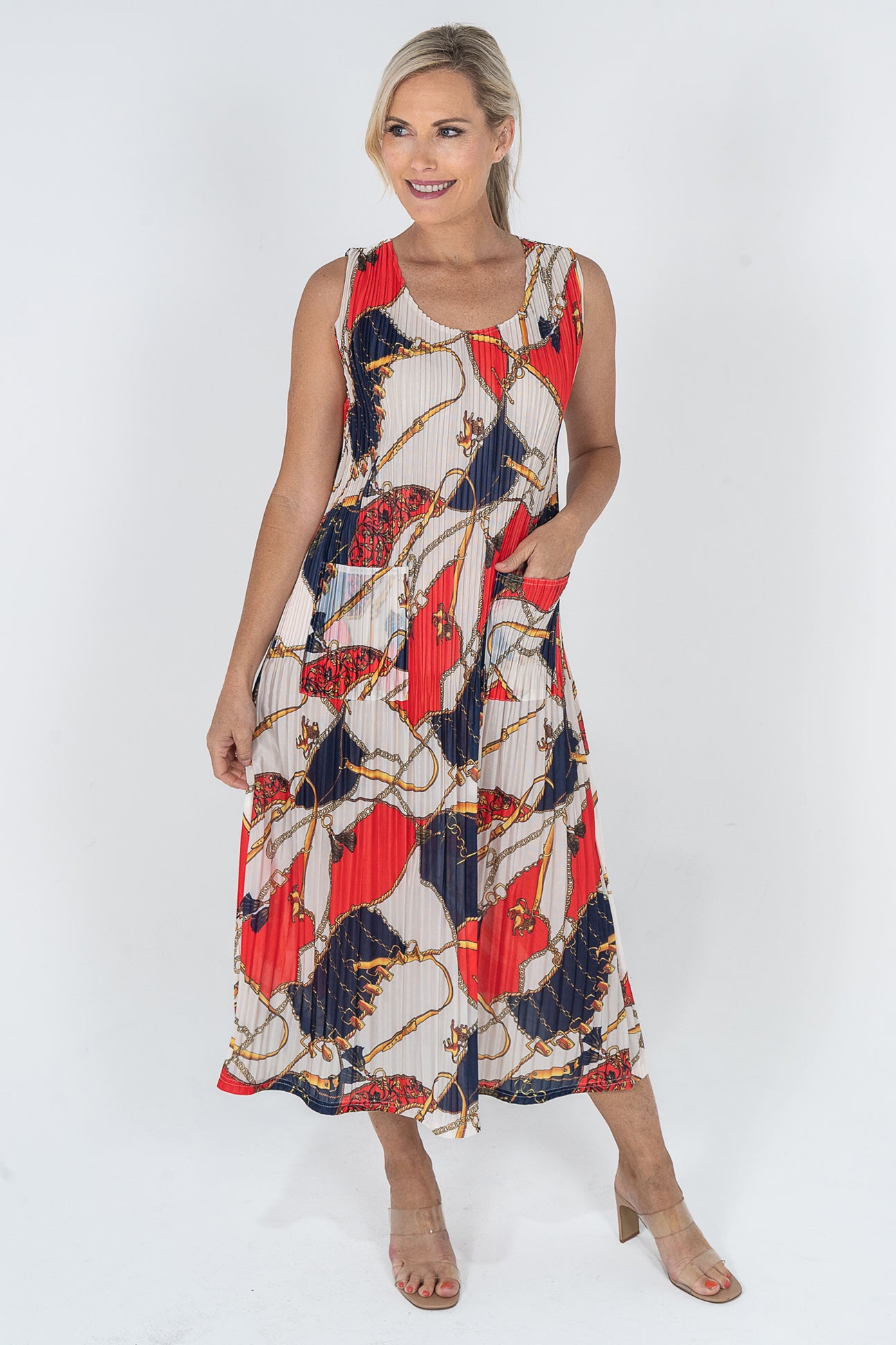 Nautical Crinkle Dress