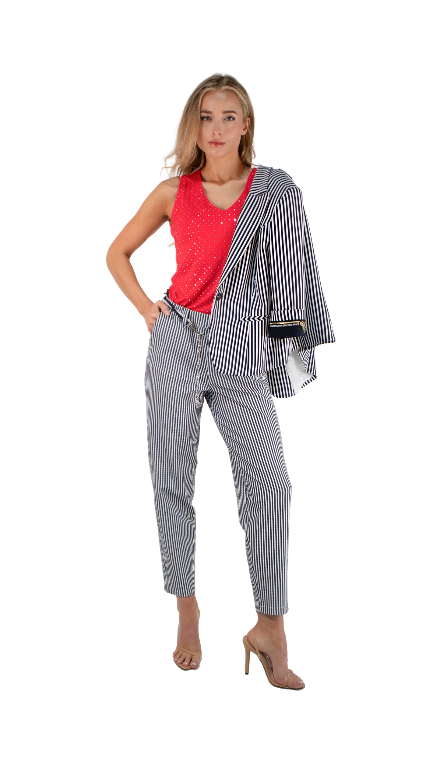 Navy Stripe Nautical Jacket