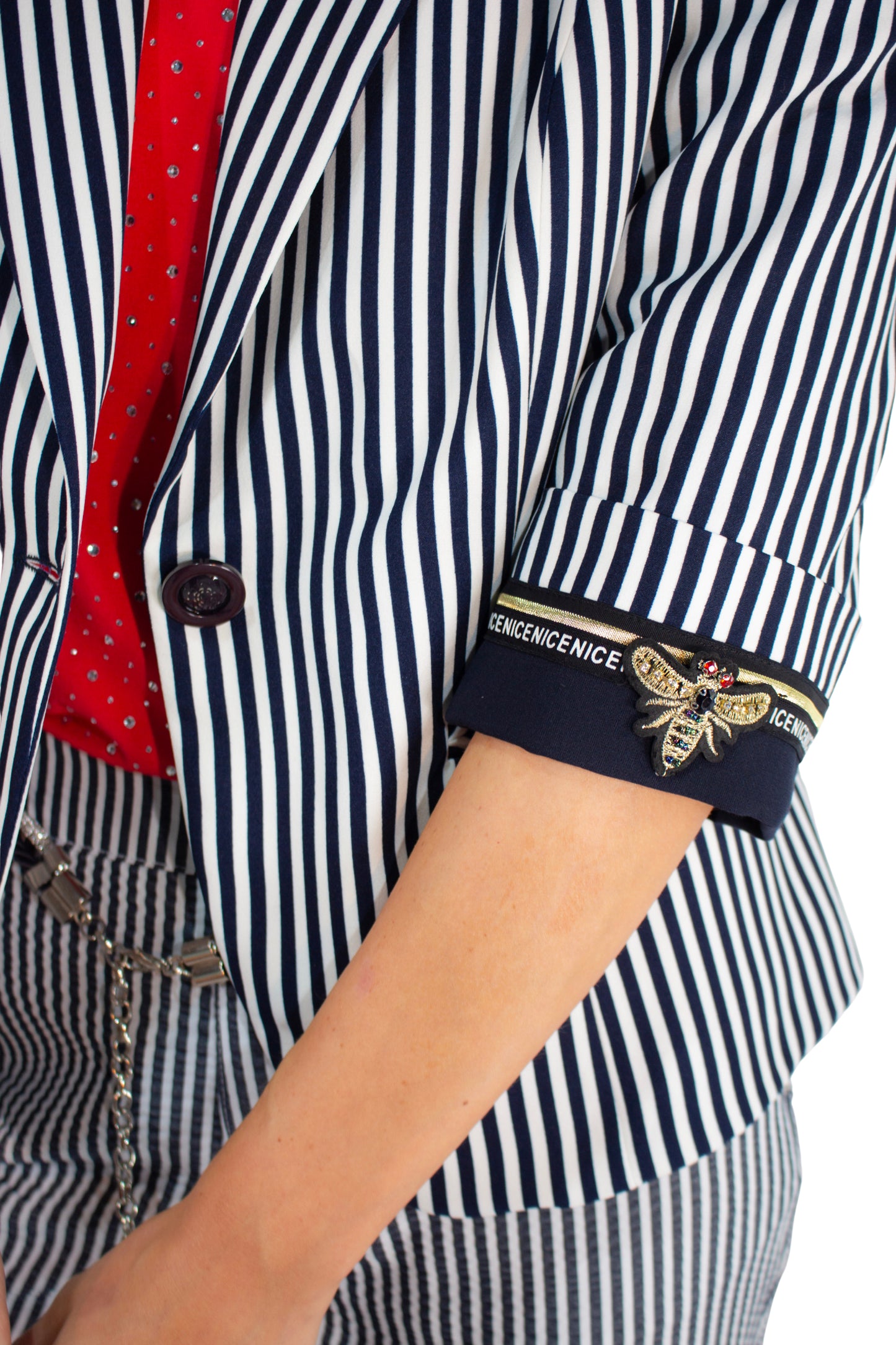 Navy Stripe Nautical Jacket