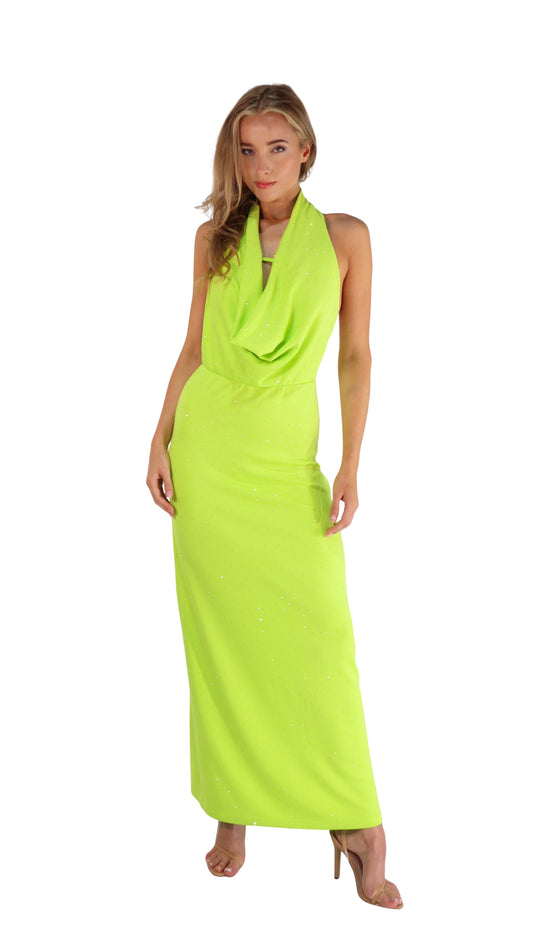 Neon Lime Long Dress