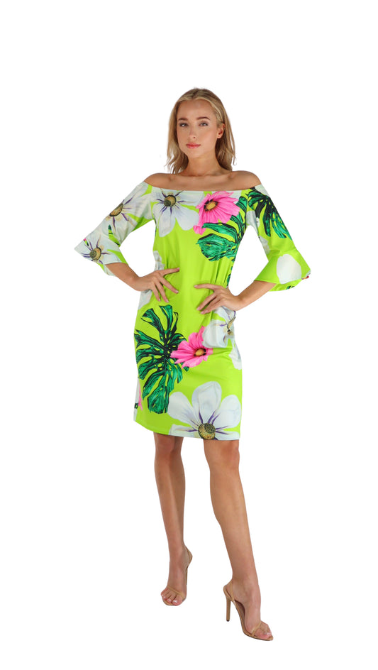 Neon Monsterio Print Dress
